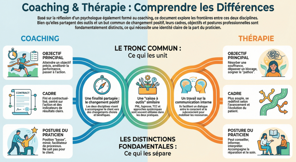 Coaching ou thérapies : comprendre les différences