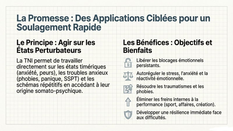 TNI 3 - Soulagement rapide