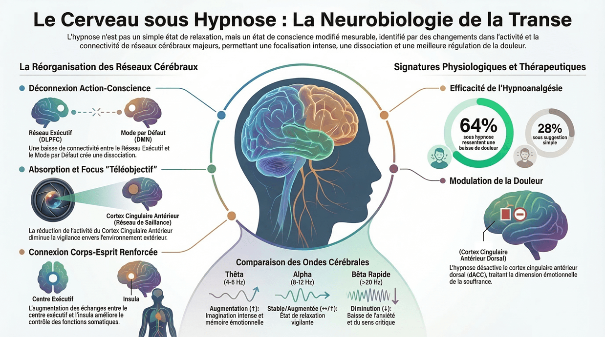 Le cerveau sous hypnose : la neurologie de la transe