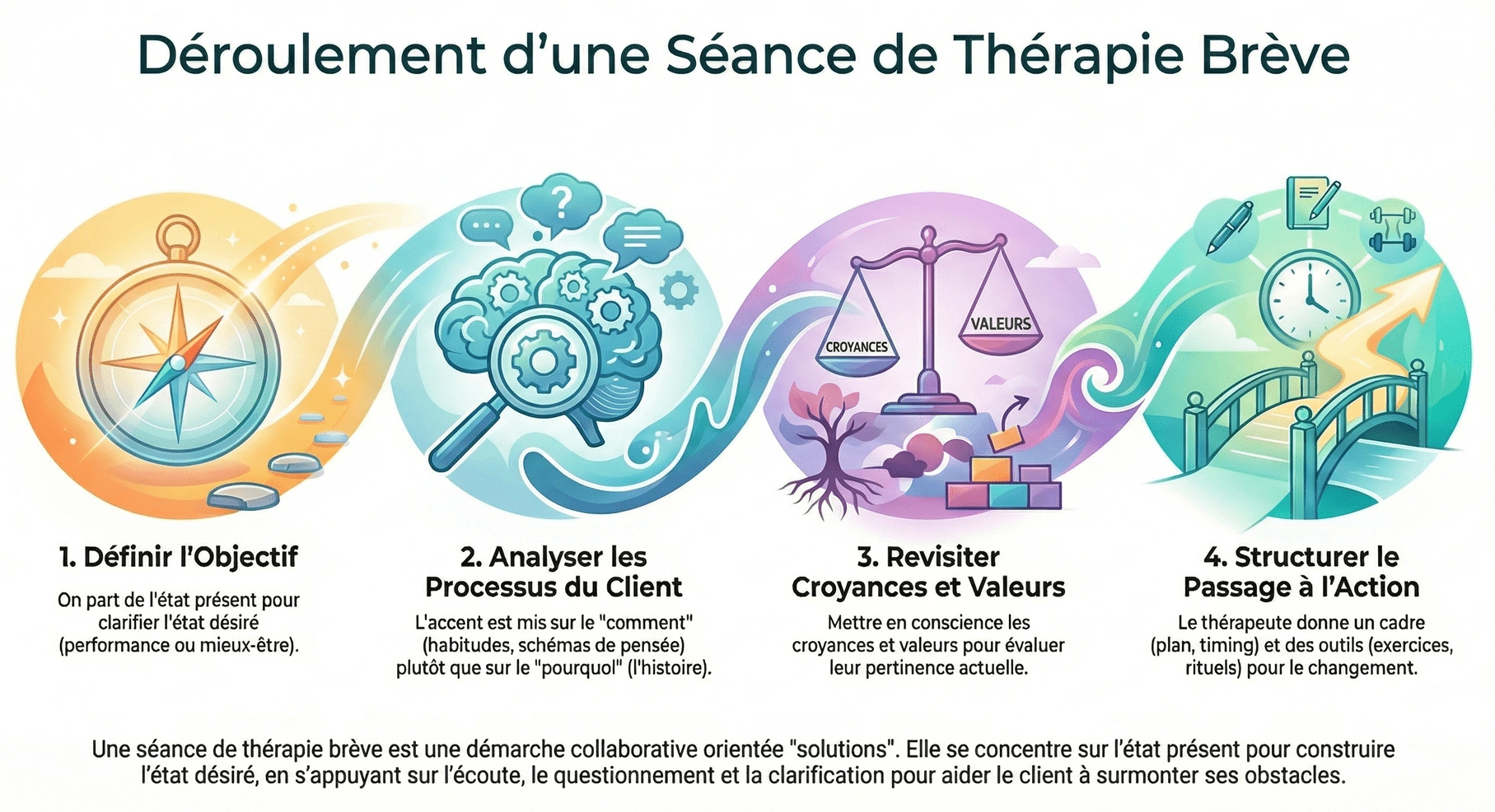 Le déroulement d'une séance en thérapie brève